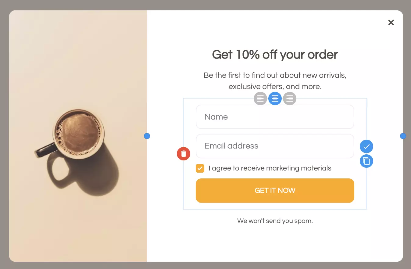 Custom checkbox input design