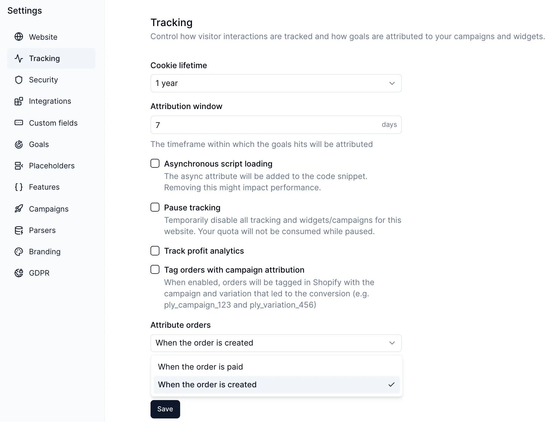 Count orders when they are created, not only when they are paid