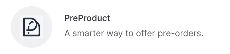 PreProduct integration