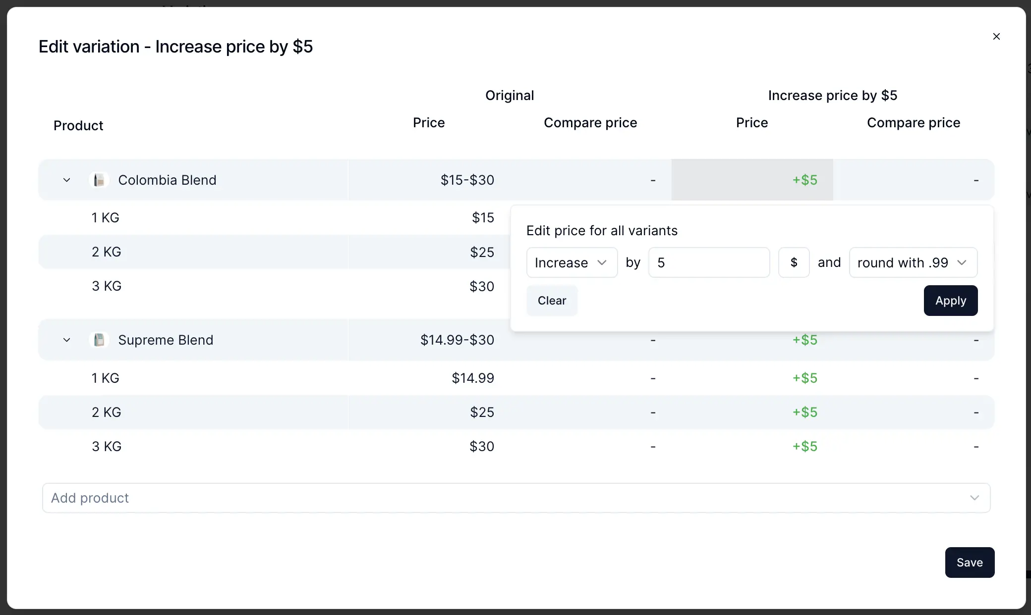 Product price experimentation and enhanced profit analytics