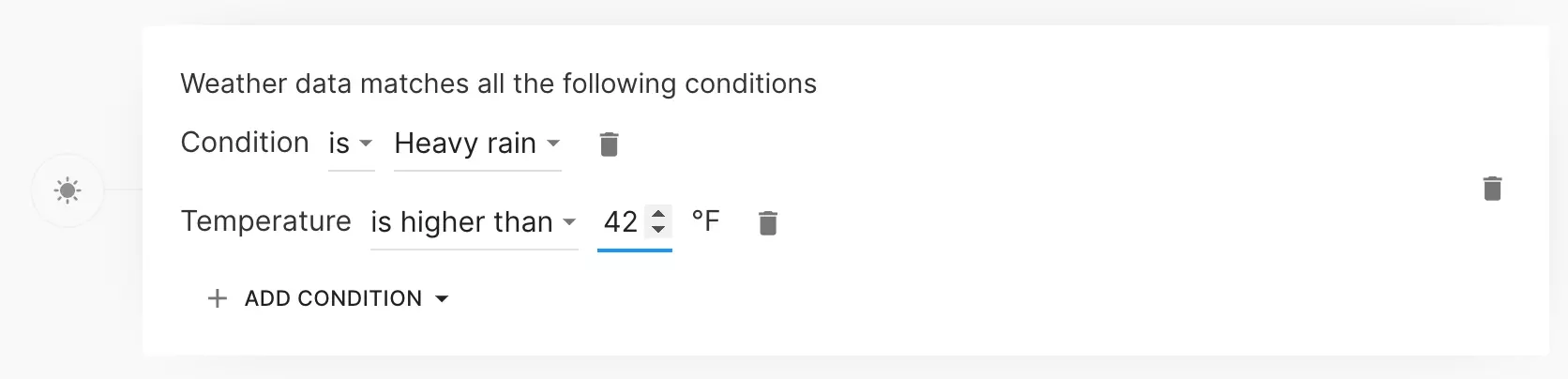Weather targeting
